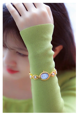 KissICON KissIcon UTHAI Womens Watch Pearl Bracelet Waterproof -