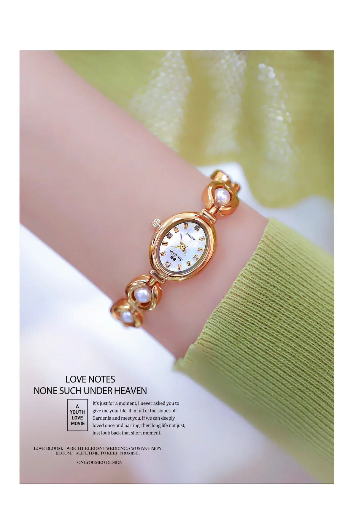 KissICON KissIcon UTHAI Womens Watch Pearl Bracelet Waterproof -