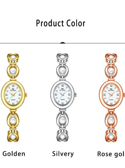 KissICON KissIcon UTHAI Womens Watch Pearl Bracelet Waterproof -