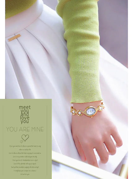 KissICON KissIcon UTHAI Womens Watch Pearl Bracelet Waterproof -