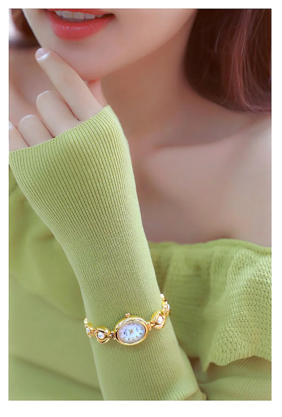 KissICON KissIcon UTHAI Womens Watch Pearl Bracelet Waterproof -