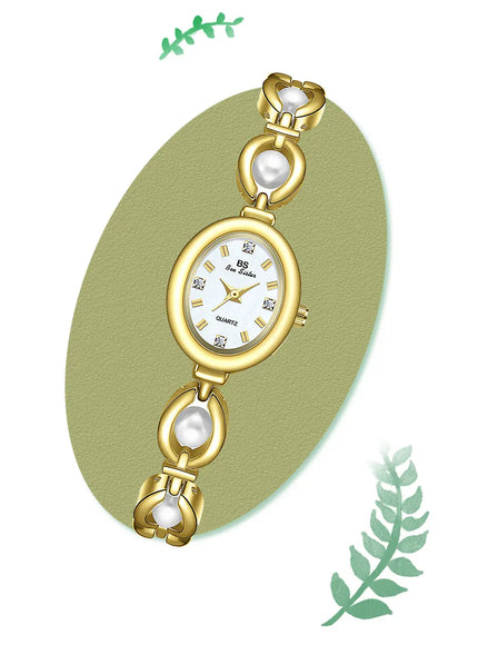 KissICON KissIcon UTHAI Womens Watch Pearl Bracelet Waterproof -