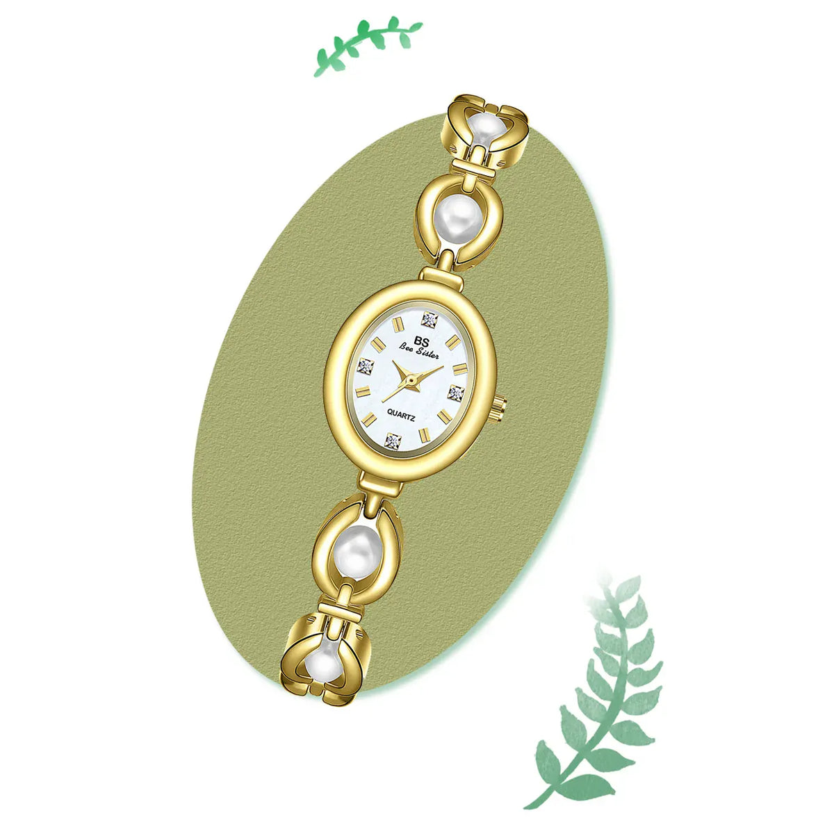 KissICON KissIcon UTHAI Womens Watch Pearl Bracelet Waterproof -