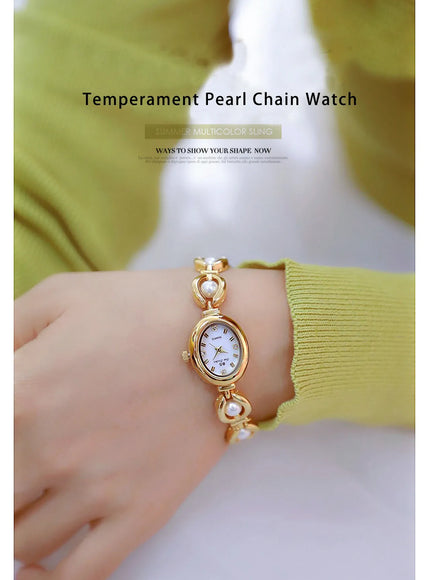 KissICON KissIcon UTHAI Womens Watch Pearl Bracelet Waterproof -