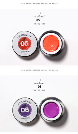 KissICON KissIcon Vendeeni 12 Colors Sculpture Nail Gel Odorless