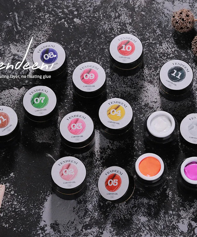 KissICON KissIcon Vendeeni 12 Colors Sculpture Nail Gel Odorless