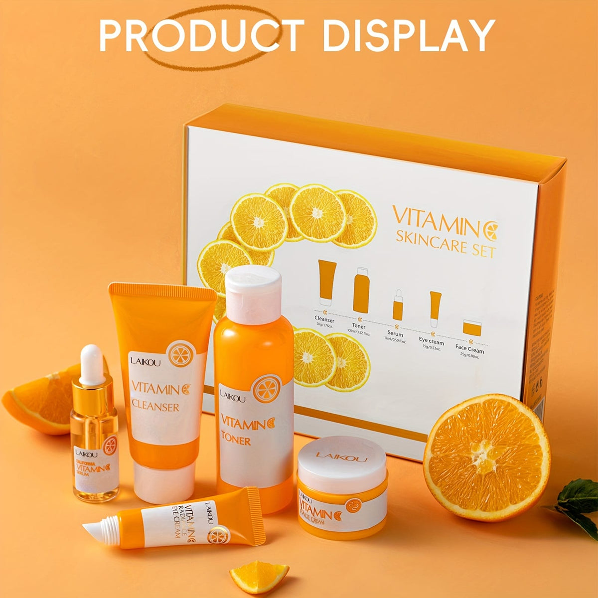 KissICON KissIcon Vitamin C Skincare Set 5 In 1