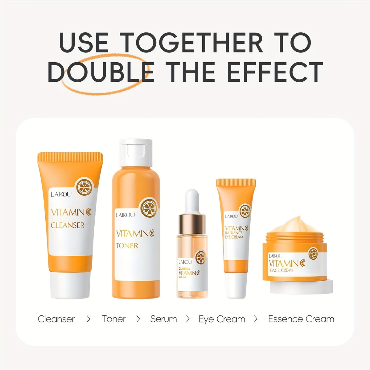 KissICON KissIcon Vitamin C Skincare Set 5 In 1