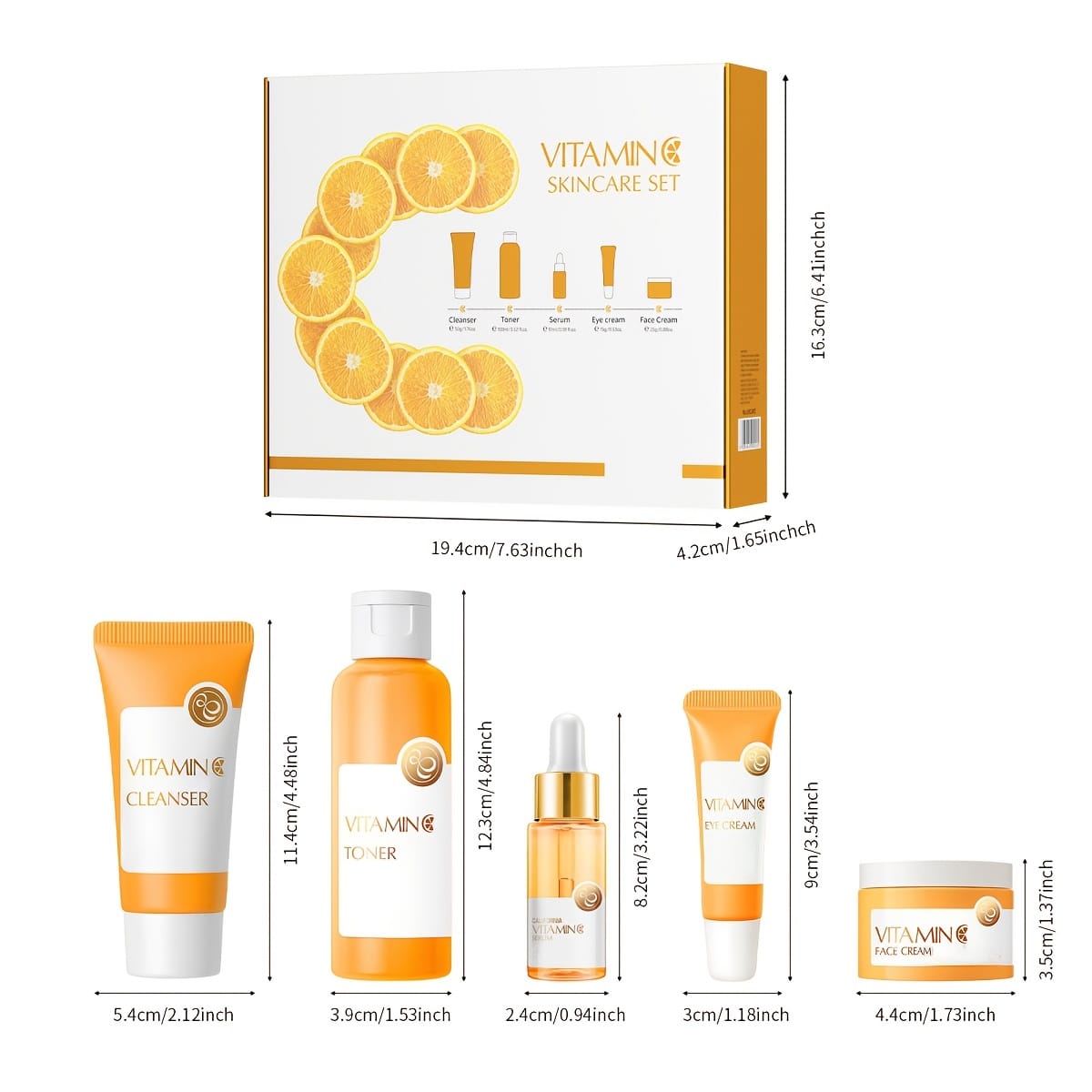 KissICON KissIcon Vitamin C Skincare Set 5 In 1