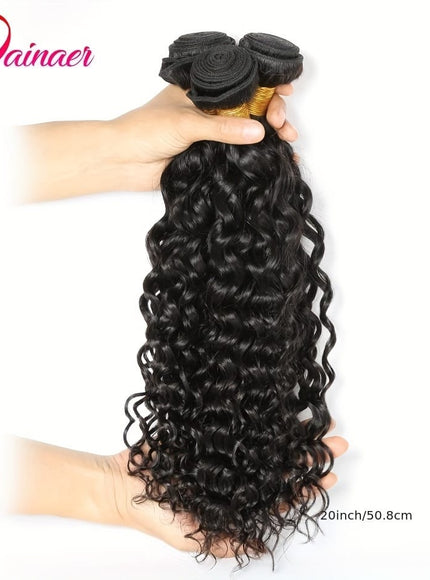 KissICON [KissIcon] Water Wave Bundles With Closure - Virgin