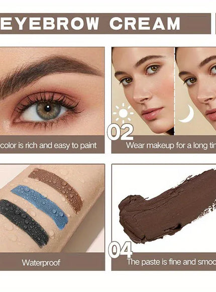 KissICON KissIcon Waterproof Eyeliner Cream – All Day Wear in Black, Brown & Blue