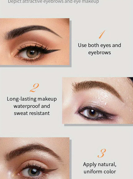 KissICON KissIcon Waterproof Eyeliner Cream – All Day Wear in Black, Brown & Blue