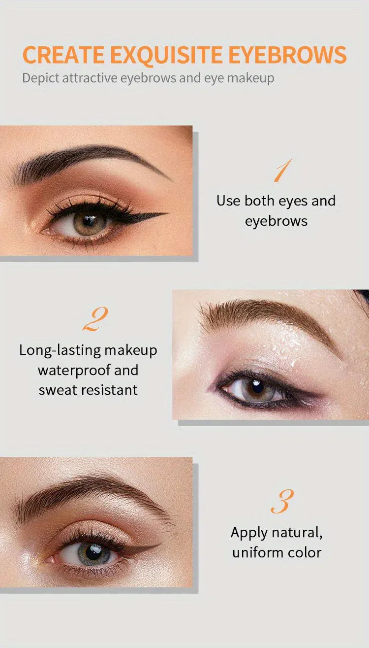 KissICON KissIcon Waterproof Eyeliner Cream – All Day Wear in Black, Brown & Blue
