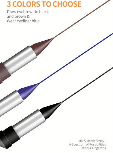 KissICON KissIcon Waterproof Eyeliner Cream – All Day Wear in Black, Brown & Blue
