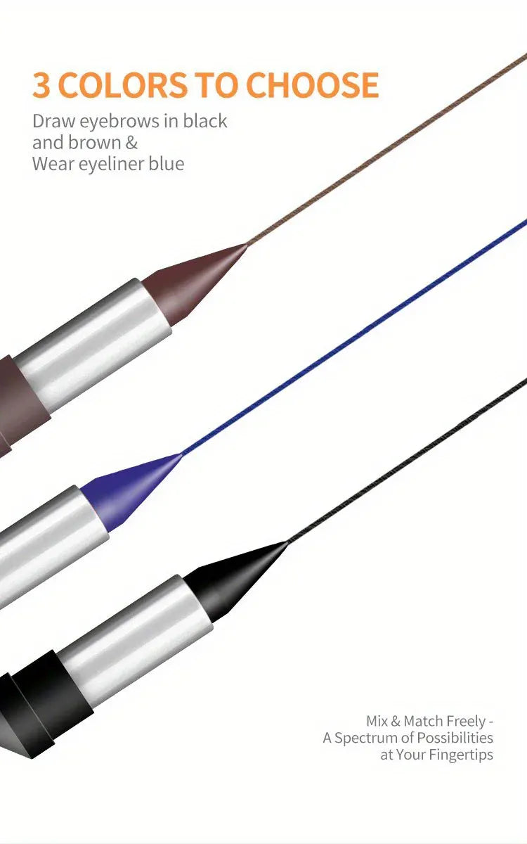 KissICON KissIcon Waterproof Eyeliner Cream – All Day Wear in Black, Brown & Blue