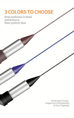 KissICON KissIcon Waterproof Eyeliner Cream – All Day Wear in Black, Brown & Blue