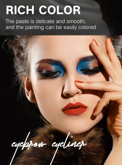KissICON KissIcon Waterproof Eyeliner Cream – All Day Wear in Black, Brown & Blue