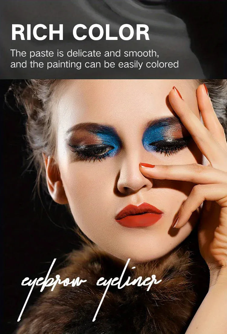 KissICON KissIcon Waterproof Eyeliner Cream – All Day Wear in Black, Brown & Blue