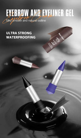 KissICON KissIcon Waterproof Eyeliner Cream – All Day Wear in Black, Brown & Blue