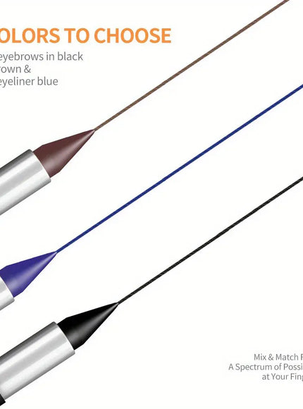KissICON KissIcon Waterproof Eyeliner Cream – All Day Wear in Black, Brown & Blue