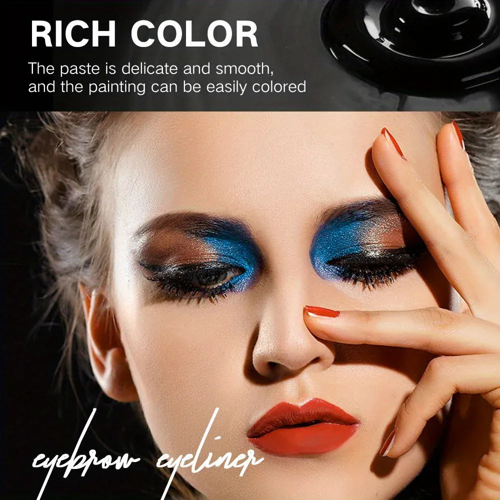 KissICON KissIcon Waterproof Eyeliner Cream – All Day Wear in Black, Brown & Blue