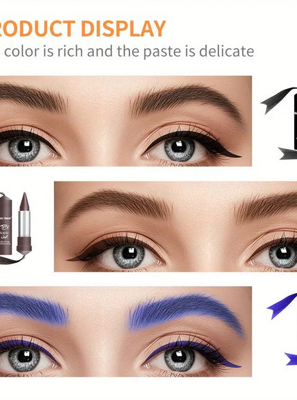 KissICON KissIcon Waterproof Eyeliner Cream – All Day Wear in Black, Brown & Blue