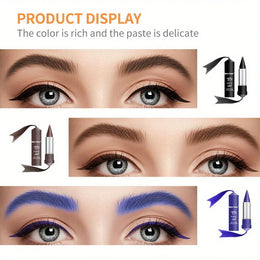 KissICON KissIcon Waterproof Eyeliner Cream – All Day Wear in Black, Brown & Blue