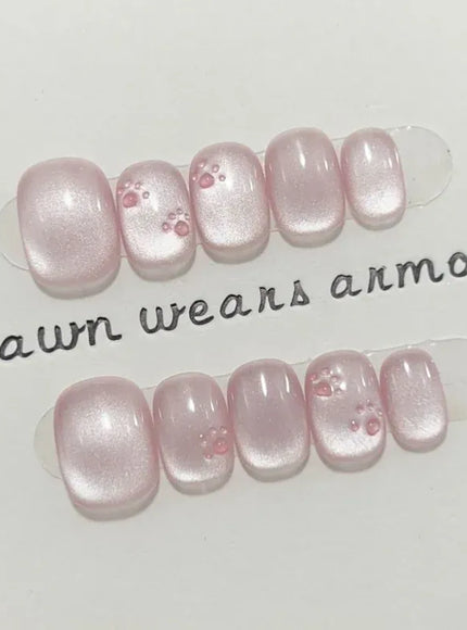 KissICON KissIcon White Cat Eye False Nails Press Ons