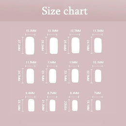 KissICON KissIcon White French Long Square Fake Nails Full
