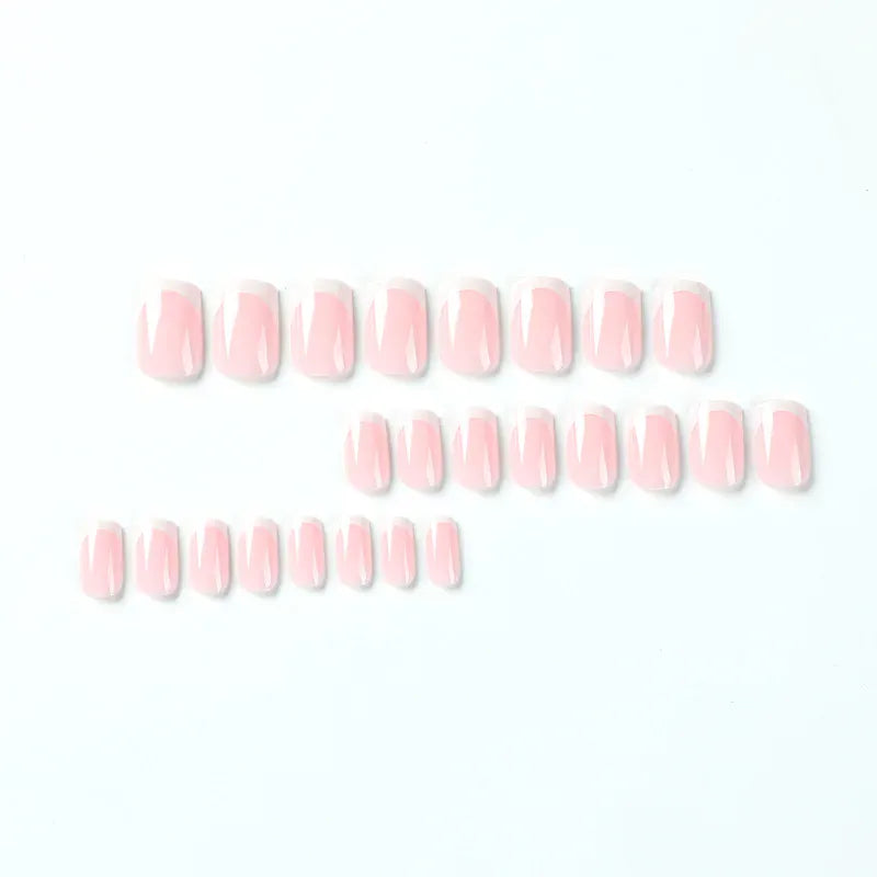 KissICON KissIcon White French Long Square Fake Nails Full