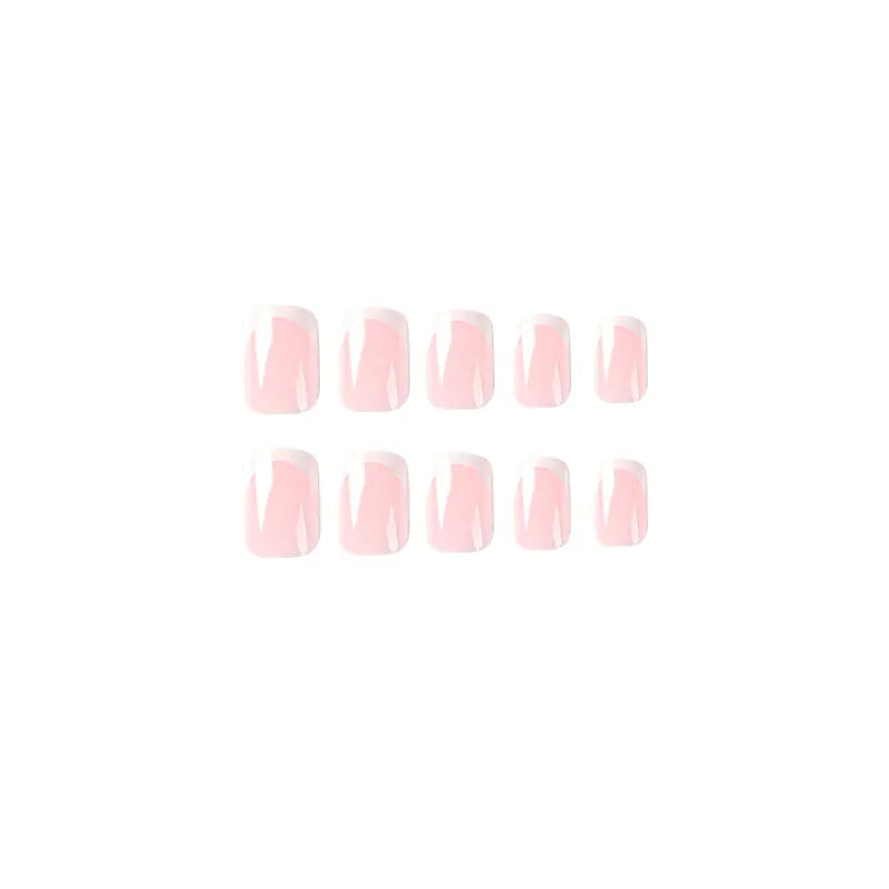 KissICON KissIcon White French Long Square Fake Nails Full