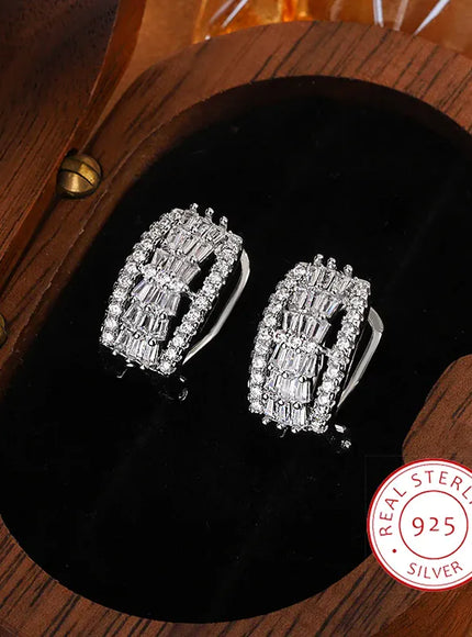 KissICON KissIcon White Zircon Earrings - Sparkling Wedding Gift
