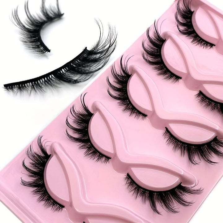 KissIcon Wispy Faux Mink Eyelashes - Dramatic Cat