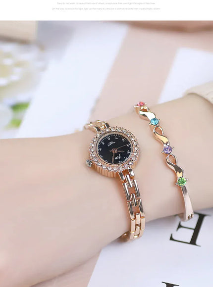 KissICON KissIcon Women Diamond Bracelet Watch - Elegant Quartz