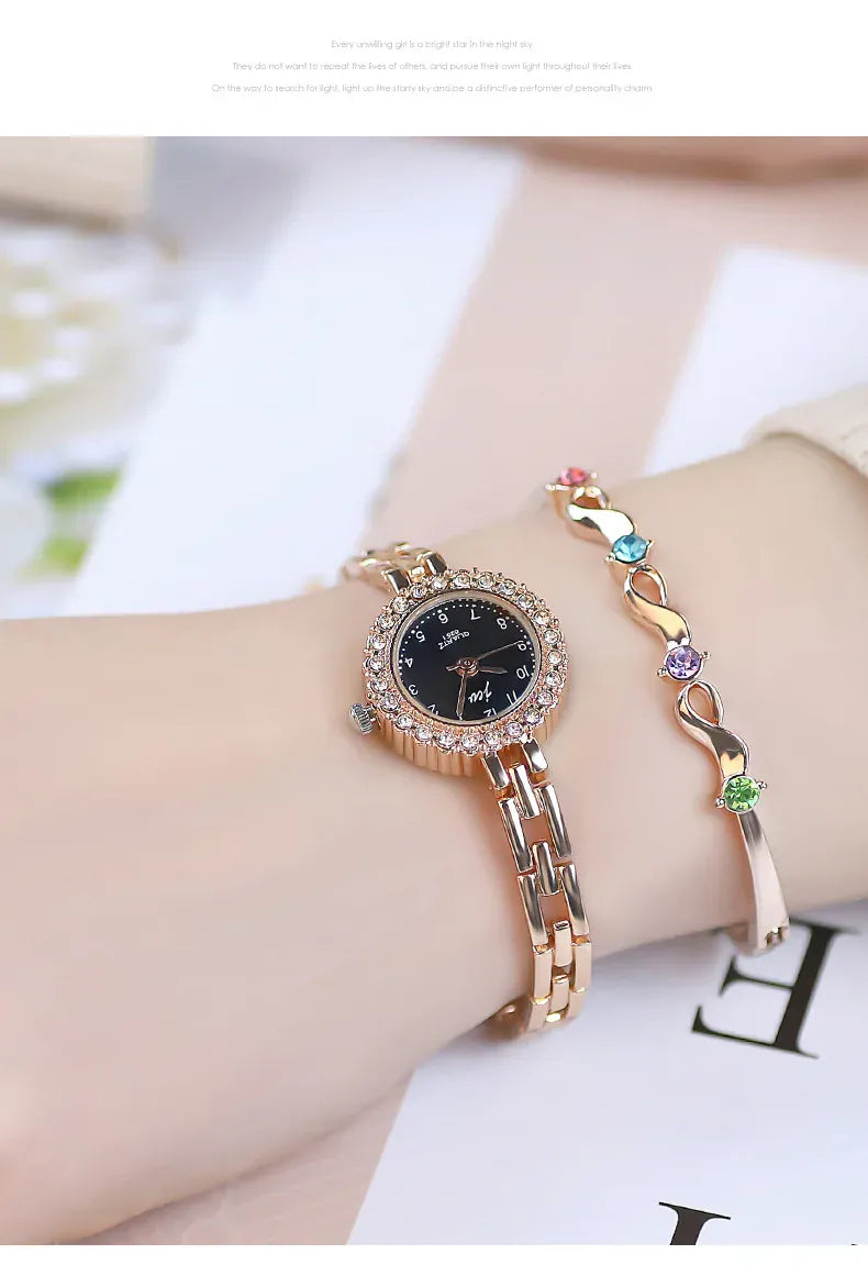 KissICON KissIcon Women Diamond Bracelet Watch - Elegant Quartz