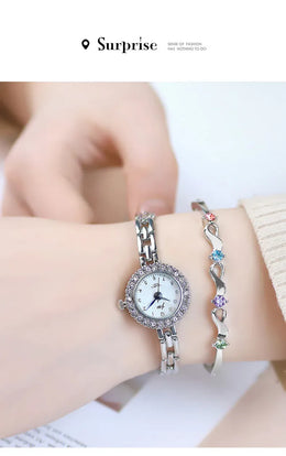 KissICON KissIcon Women Diamond Bracelet Watch - Elegant Quartz