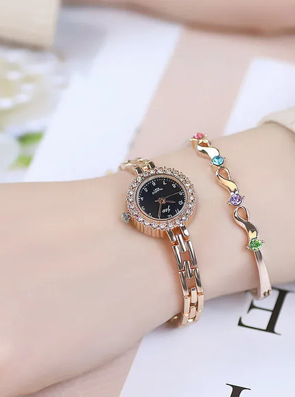 KissICON KissIcon Women Diamond Bracelet Watch - Elegant Quartz