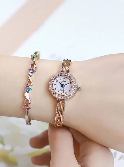 KissICON KissIcon Women Diamond Bracelet Watch - Elegant Quartz
