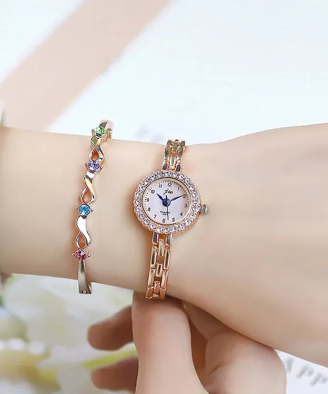 KissICON KissIcon Women Diamond Bracelet Watch - Elegant Quartz