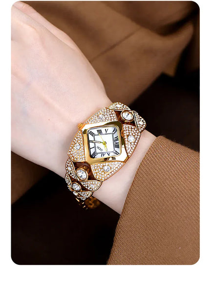 KissICON KissIcon Women Diamond Inlaid Luxury Watch - Waterproof