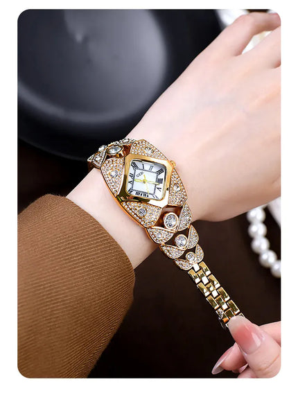 KissICON KissIcon Women Diamond Inlaid Luxury Watch - Waterproof