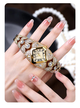 KissICON KissIcon Women Diamond Inlaid Luxury Watch - Waterproof