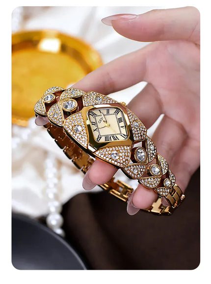 KissICON KissIcon Women Diamond Inlaid Luxury Watch - Waterproof