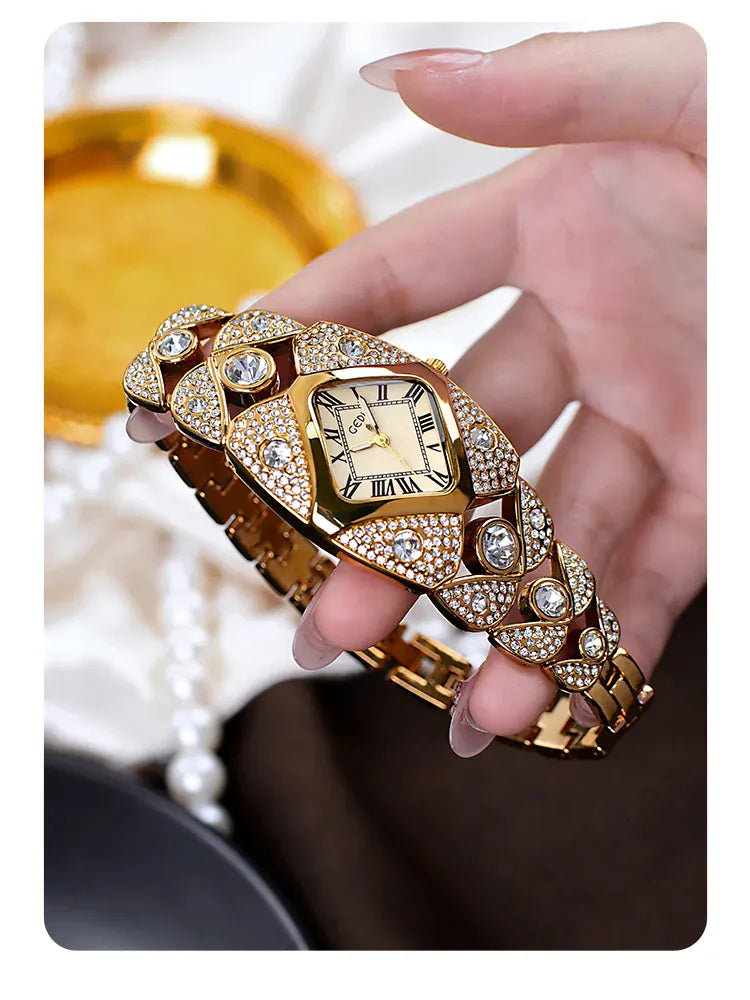 KissICON KissIcon Women Diamond Inlaid Luxury Watch - Waterproof