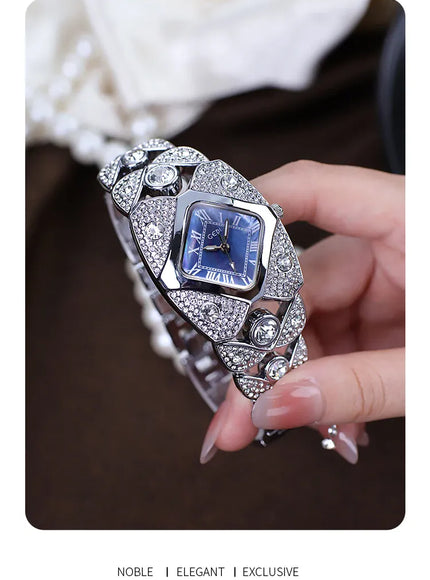 KissICON KissIcon Women Diamond Inlaid Luxury Watch - Waterproof