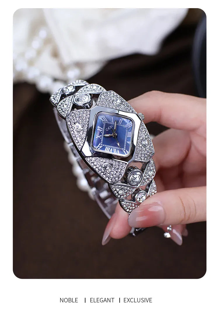 KissICON KissIcon Women Diamond Inlaid Luxury Watch - Waterproof