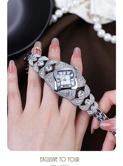 KissICON KissIcon Women Diamond Inlaid Luxury Watch - Waterproof