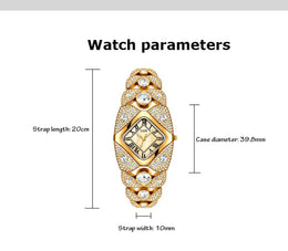 KissICON KissIcon Women Diamond Inlaid Luxury Watch - Waterproof