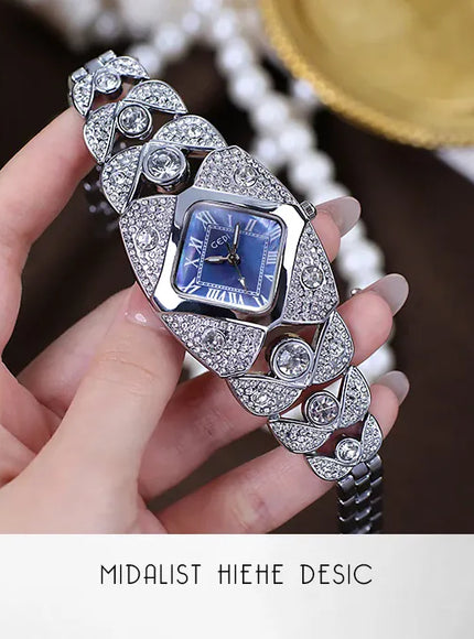 KissICON KissIcon Women Diamond Inlaid Luxury Watch - Waterproof