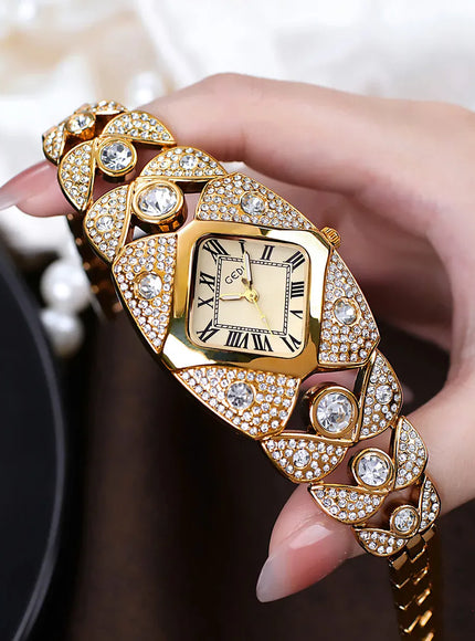 KissICON KissIcon Women Diamond Inlaid Luxury Watch - Waterproof